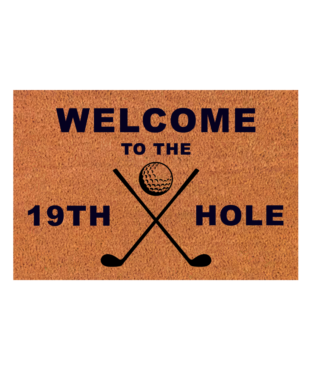 19th Hole Golf Personalised Door Mat