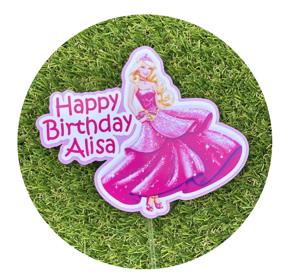 Barbie Personalised Cake Topper