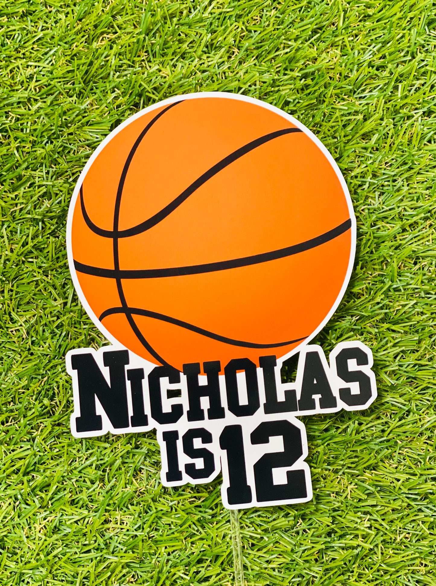 Basketball Personalised Cake Topper