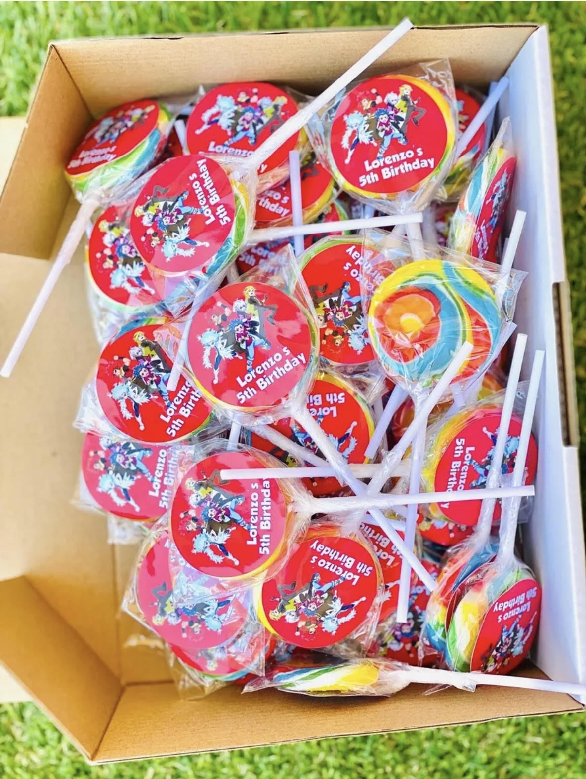 Beyblade Personalised Birthday Lollipop 10 pack