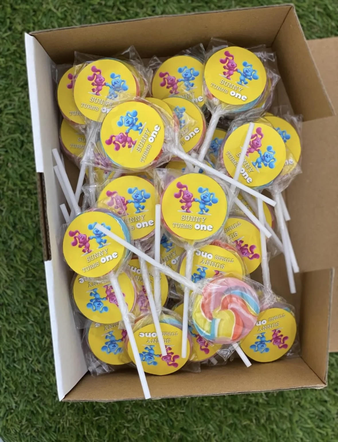Blue's Clues Personalised Birthday Lollipop 10 pack