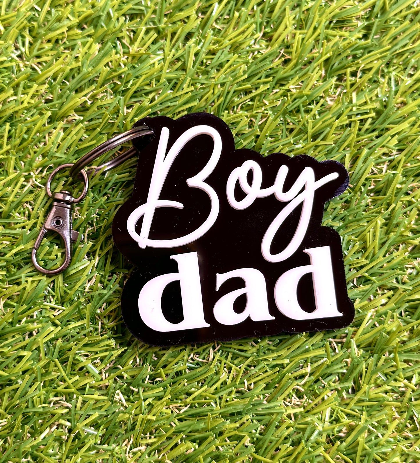 Boy Dad Keyring