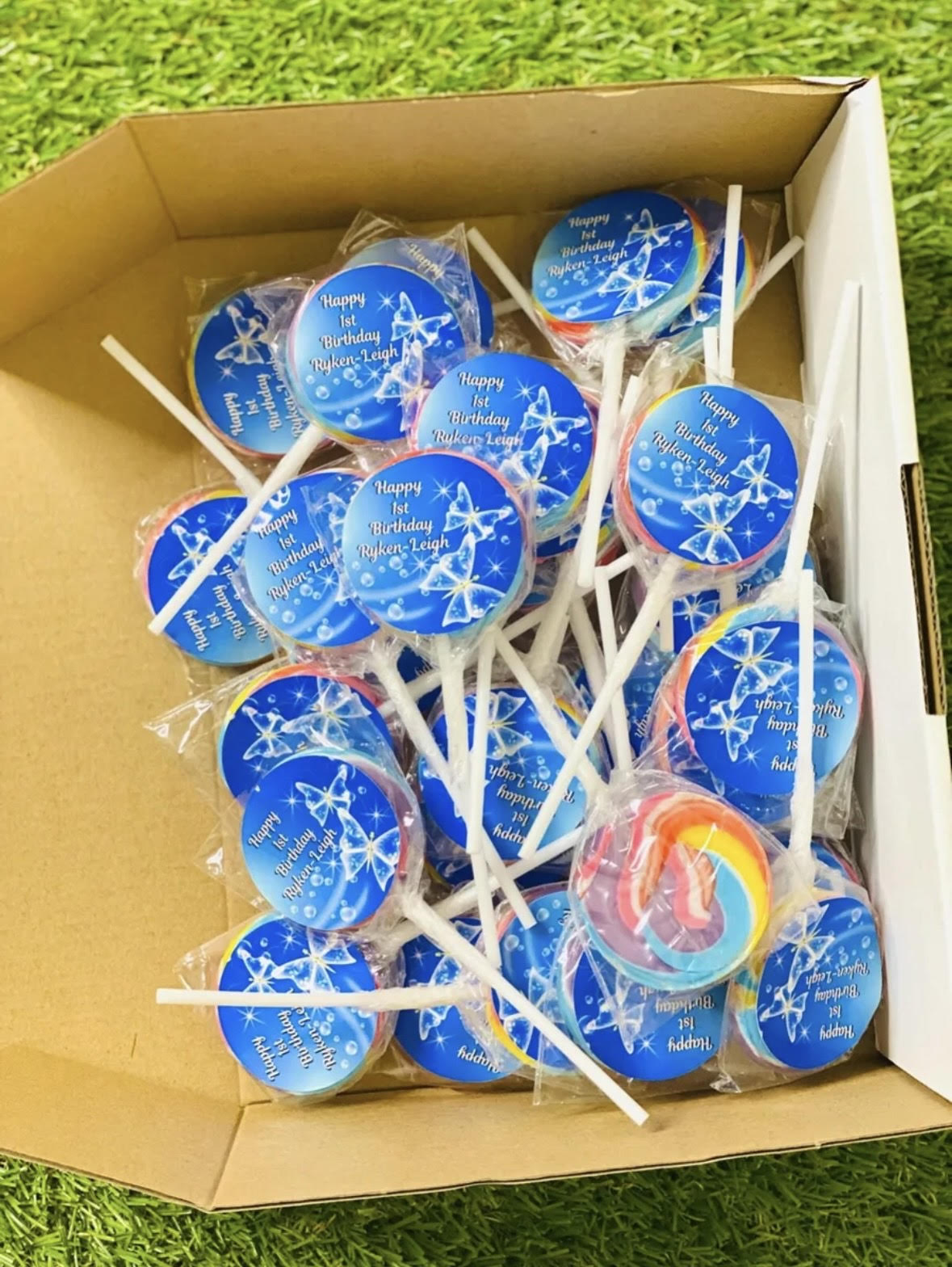 Butterfly #2 Personalised Birthday Lollipop 10 pack