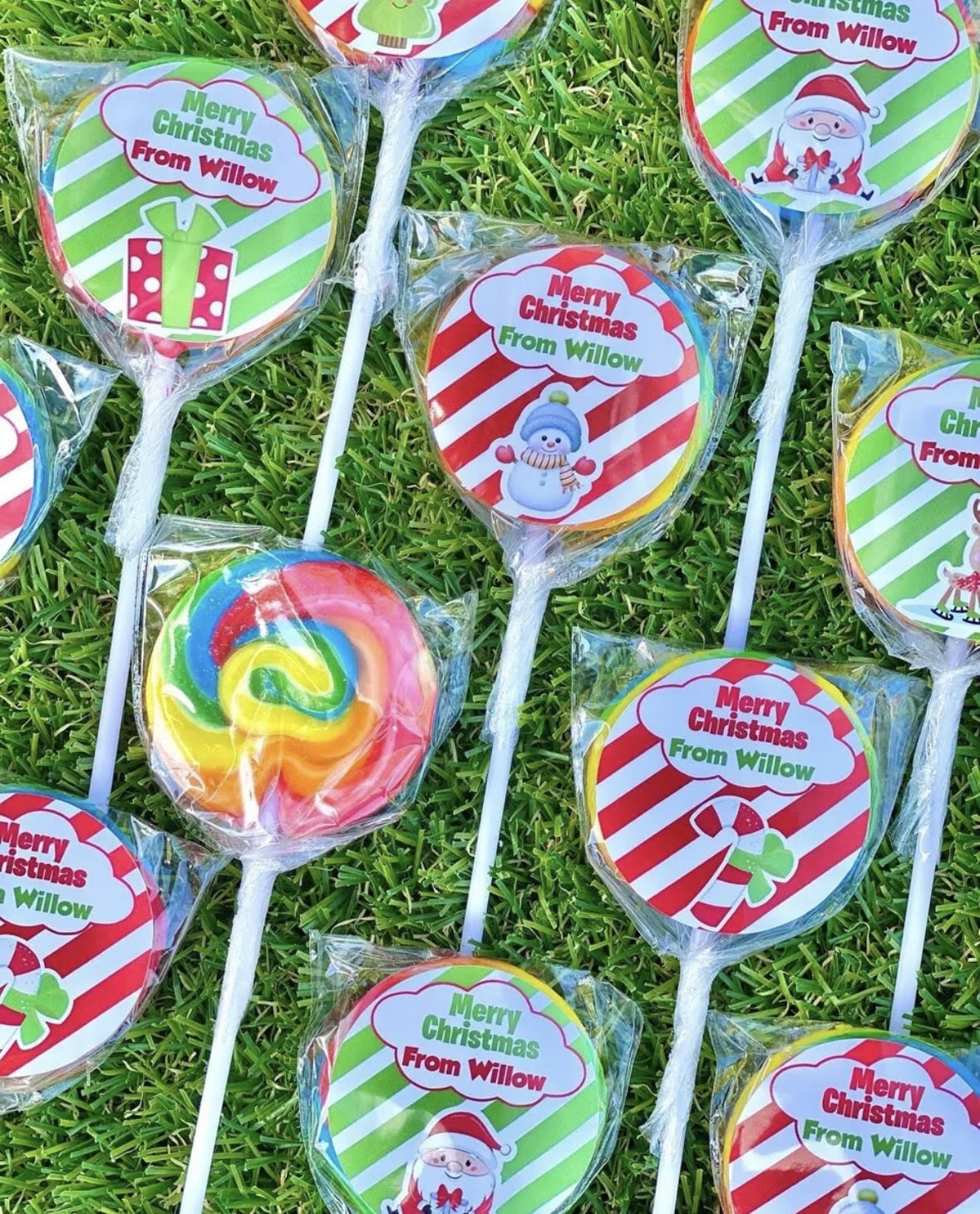 Christmas Personalised Lollipop 10 pack
