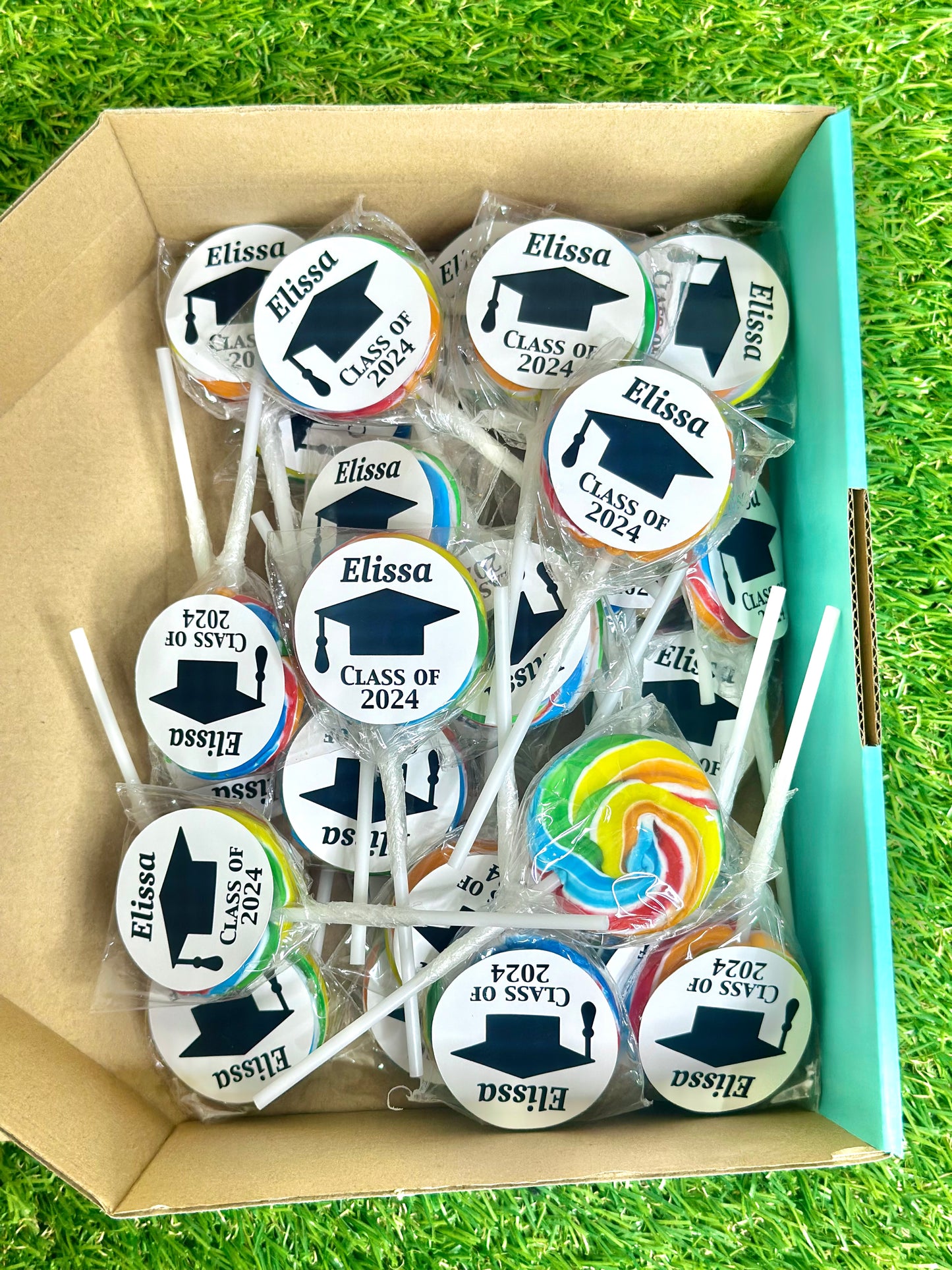 Class of 2024 Graduation Personalised Lollipop 10 pack