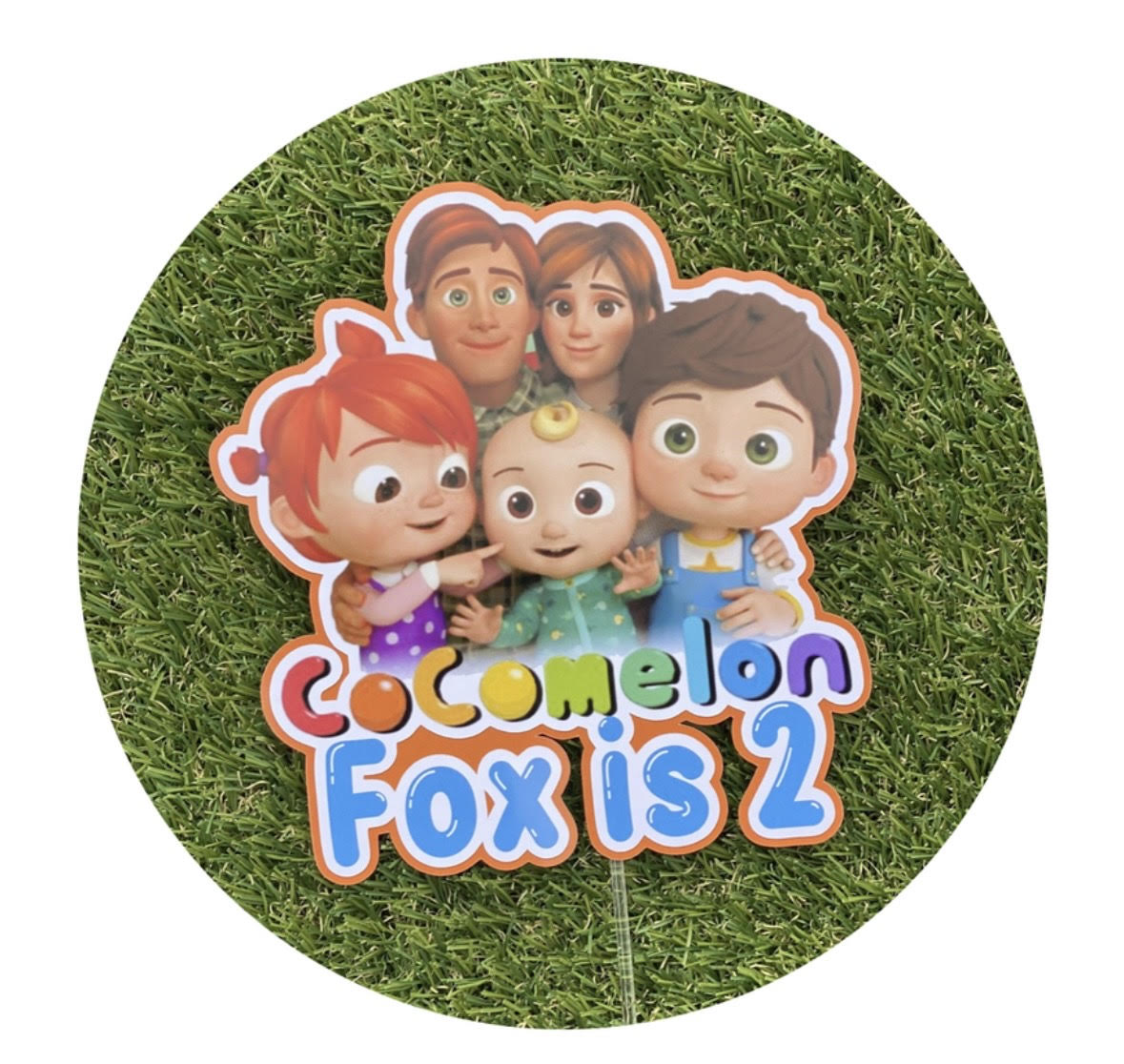 Cocomelon #1 Personalised Cake Topper