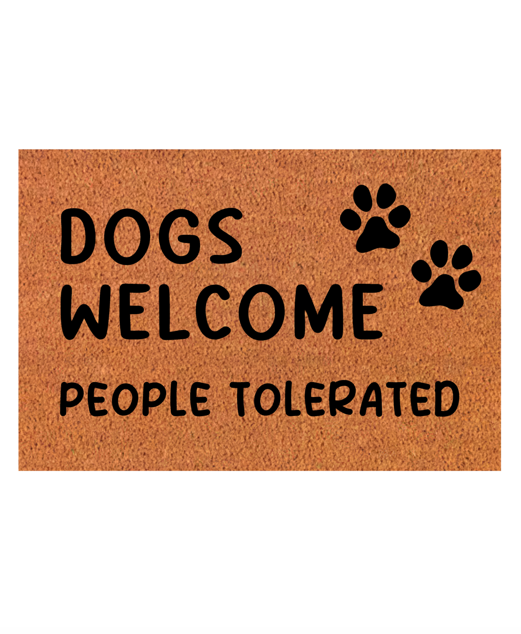 Dogs Welcome Personalised Door Mat
