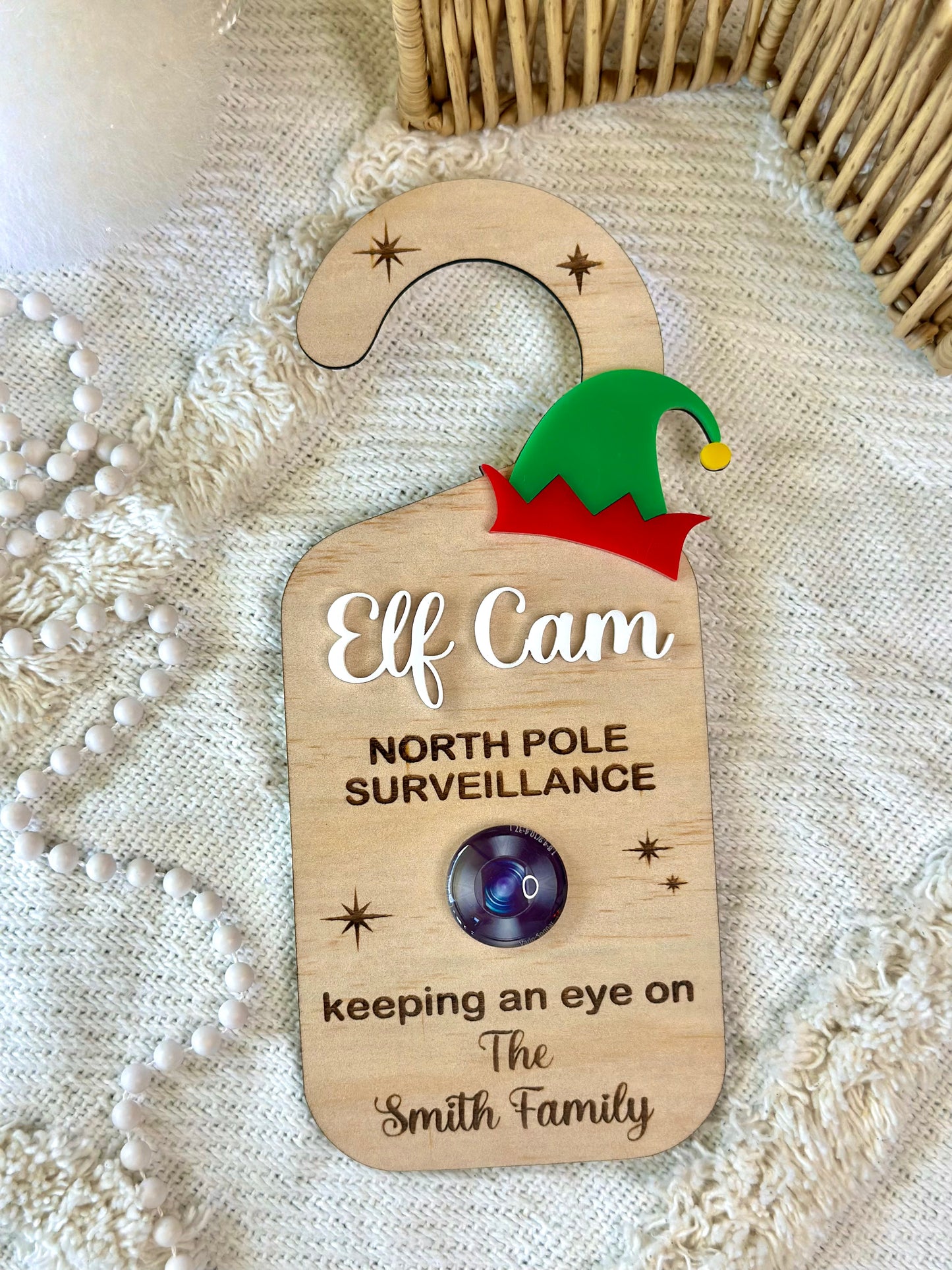 Elf Cam Surveillance Door Hanger