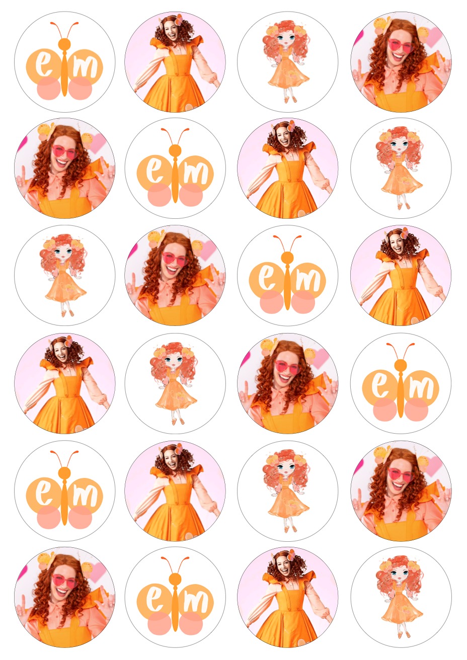 Emma Memma Cupcake Edible Icing Image Toppers