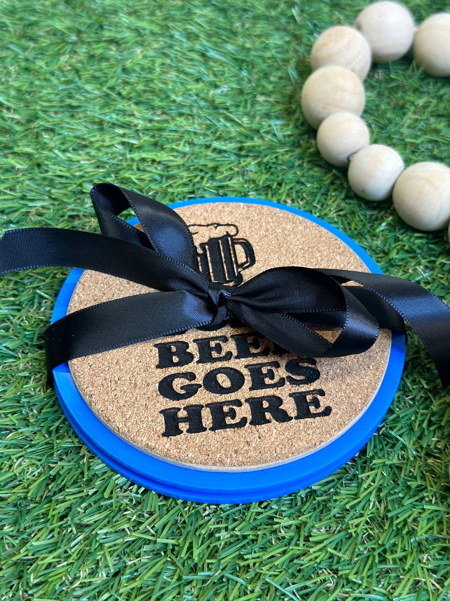 Father's Day 2pk Personalised Beer Drink Coasters