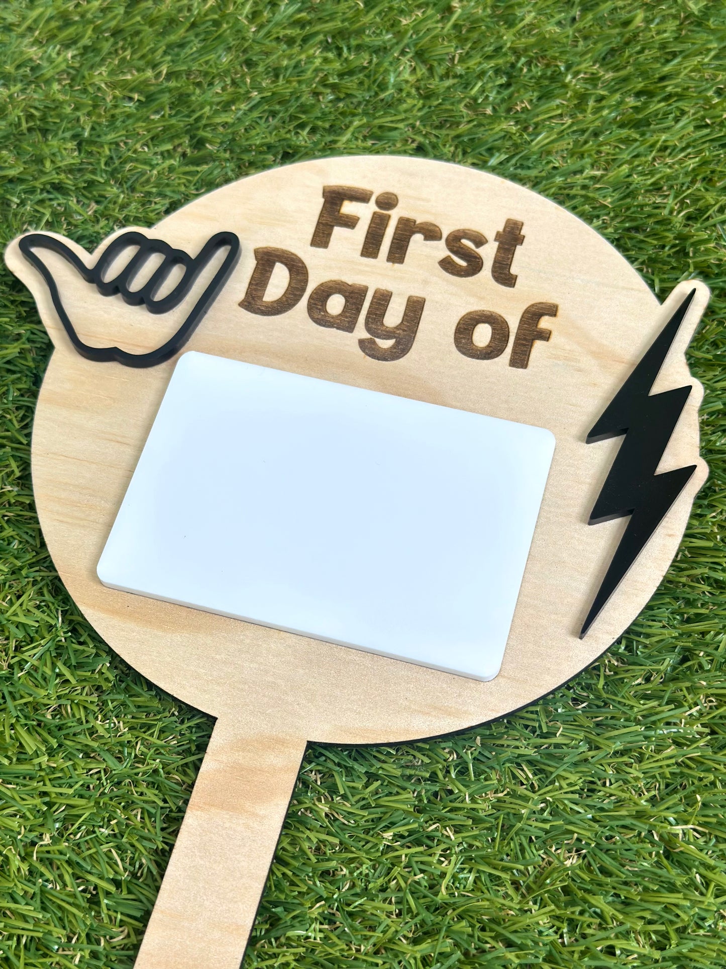 First Day Sign Paddle Boys 2