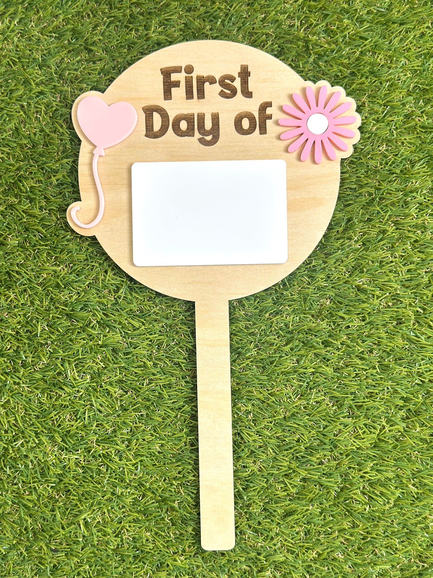 First Day Sign Paddle Girls 2