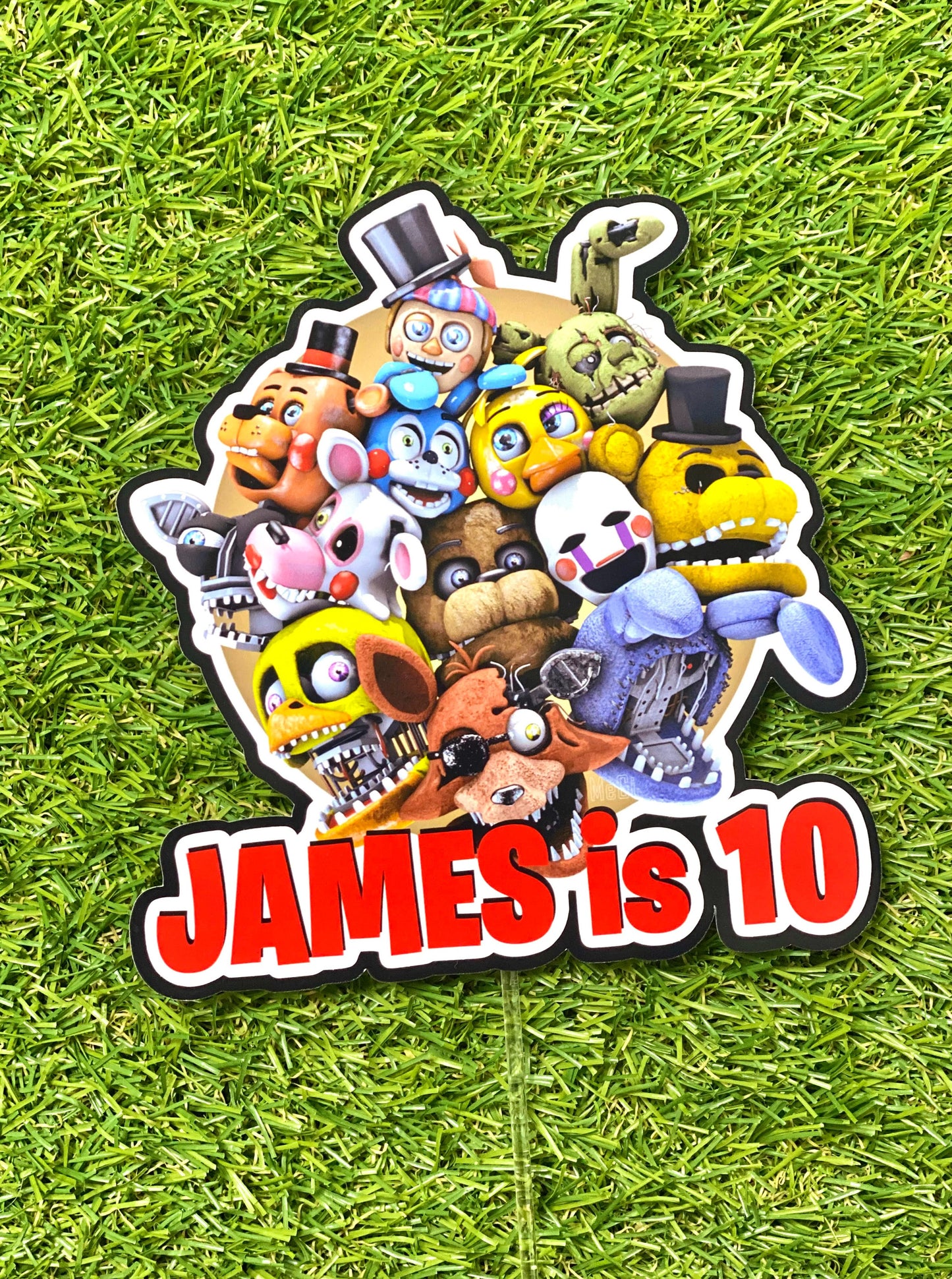 Five Nights at Freddy's Personalised Cake Topper