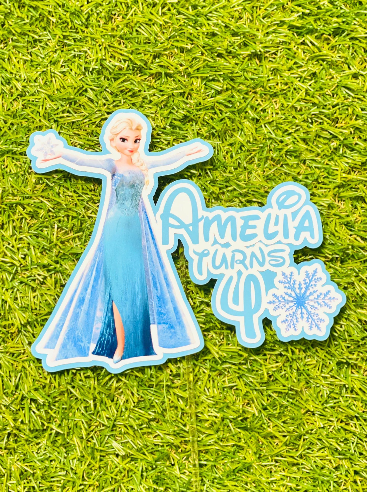 Frozen Elsa Personalised Cake Topper