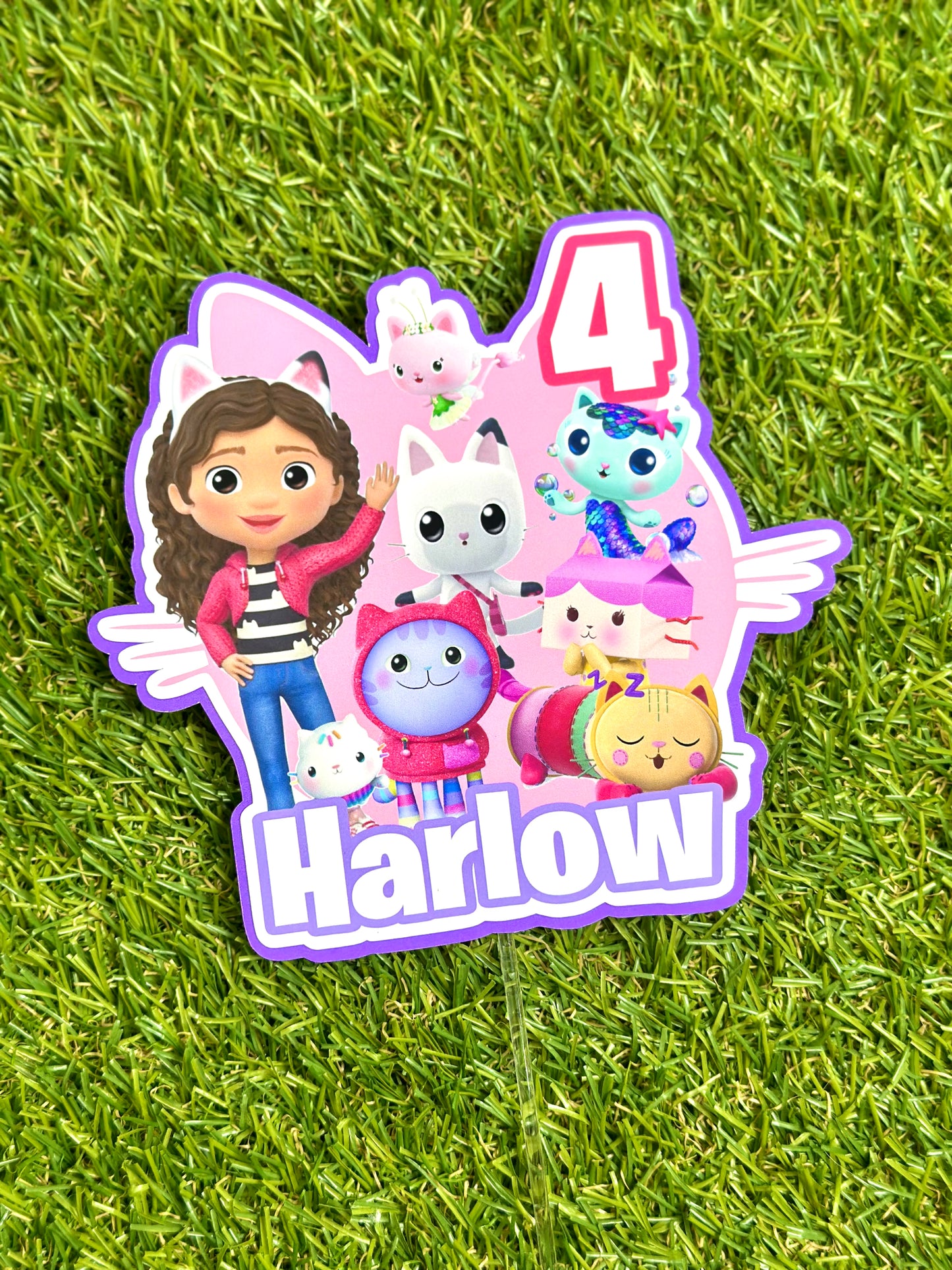 Gabby's Dollhouse Personalised Cake Topper