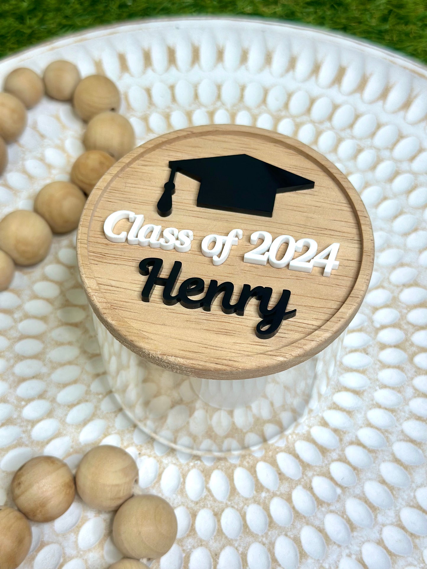 Graduation 2024 Personalised Candy Treat Jar Gift