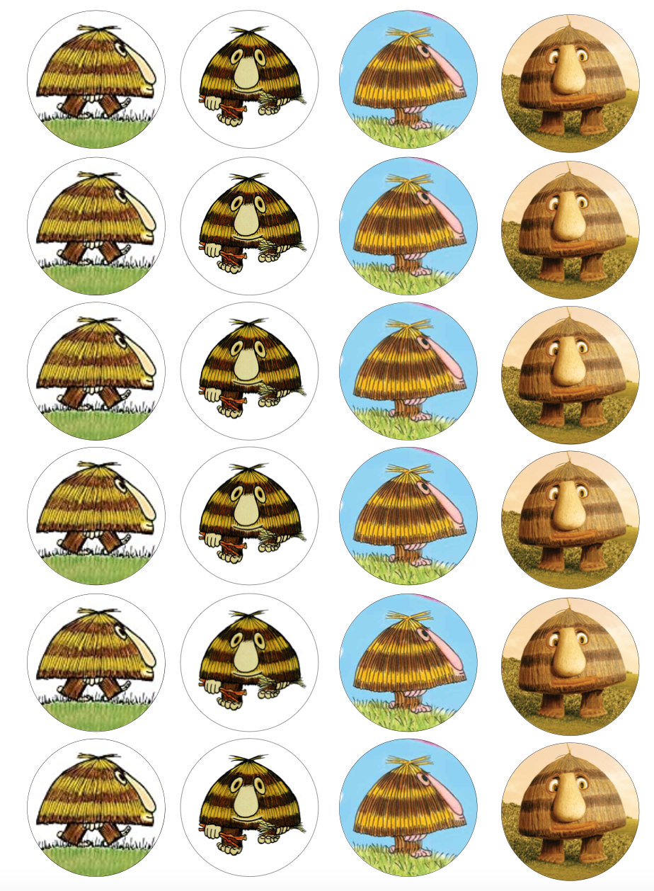 Grug Cupcake Edible Icing Image Toppers