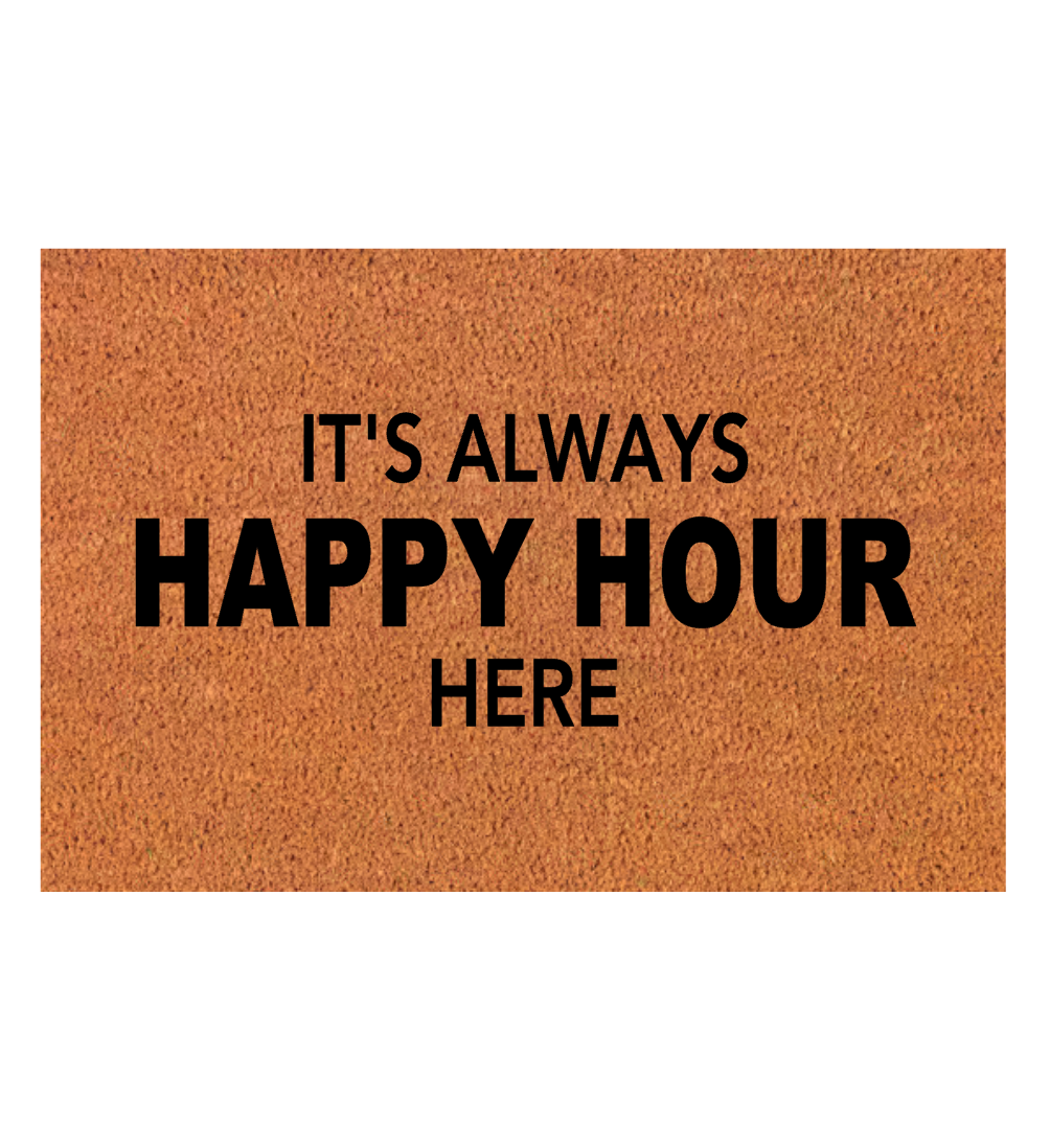 Happy Hour Door Mat