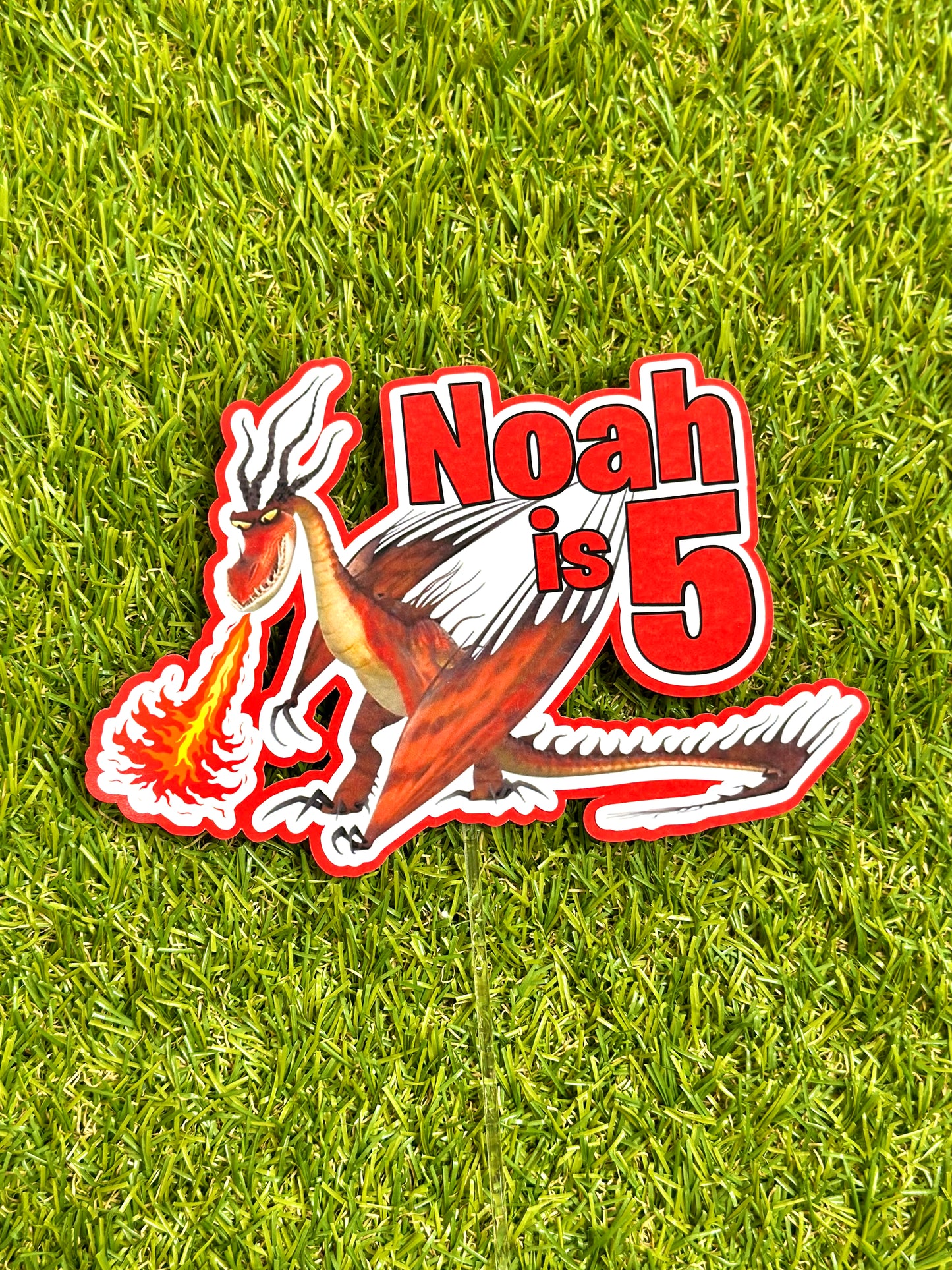 Hookfang Dragon Personalised Cake Topper