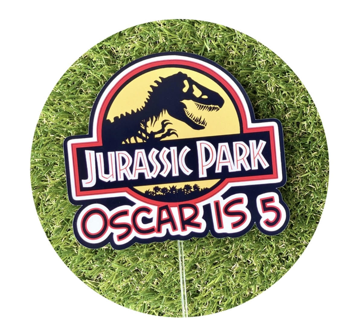 Jurassic Park Personalised Cake Topper