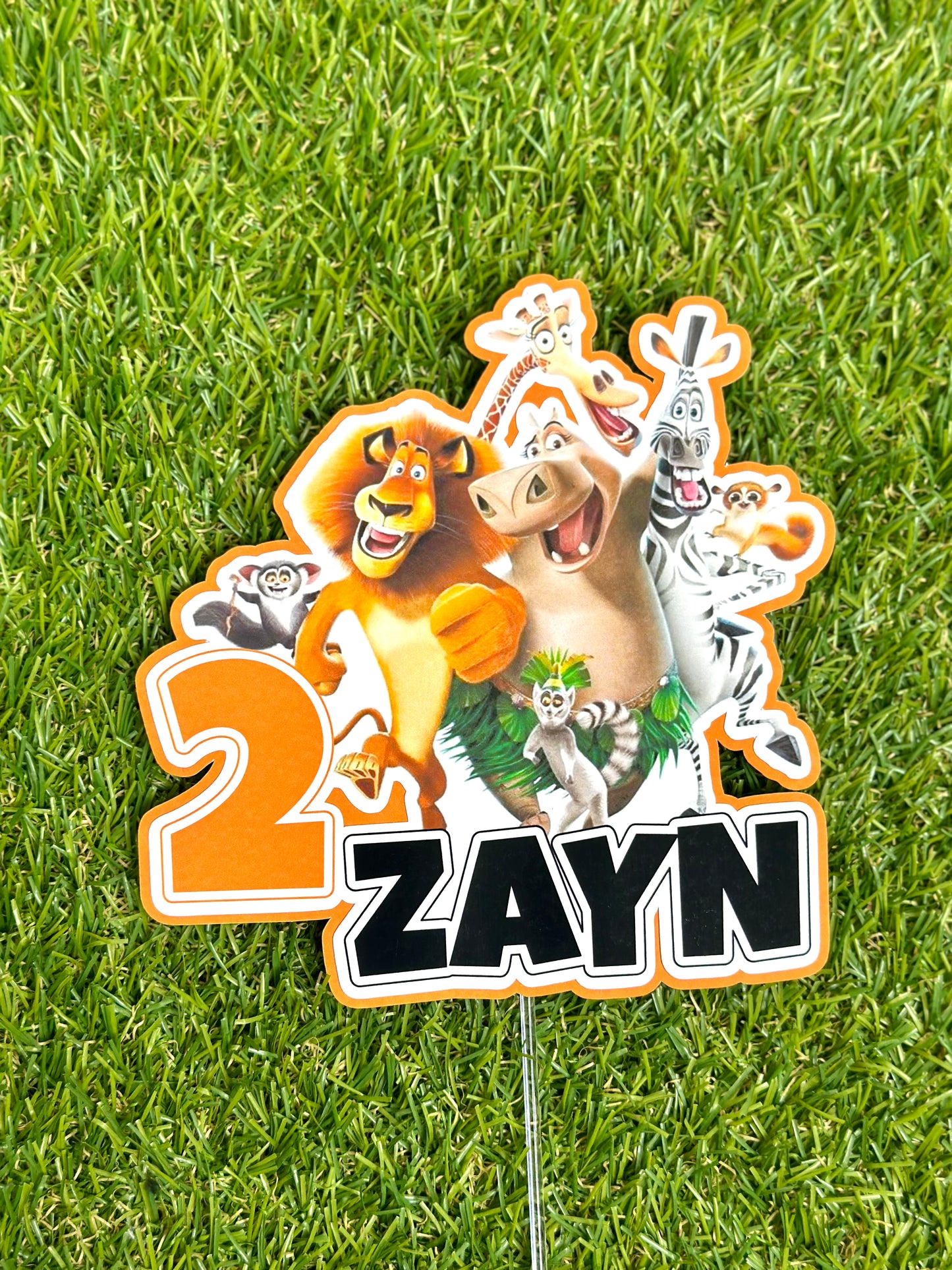 Madagascar Personalised Cake Topper