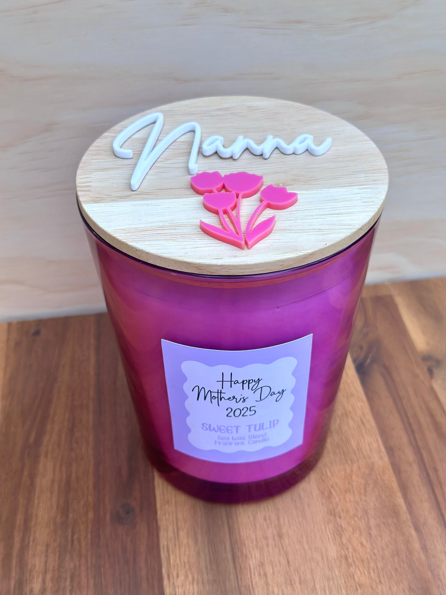 Mother's Day Personalised GIANT Candle - 2kg!