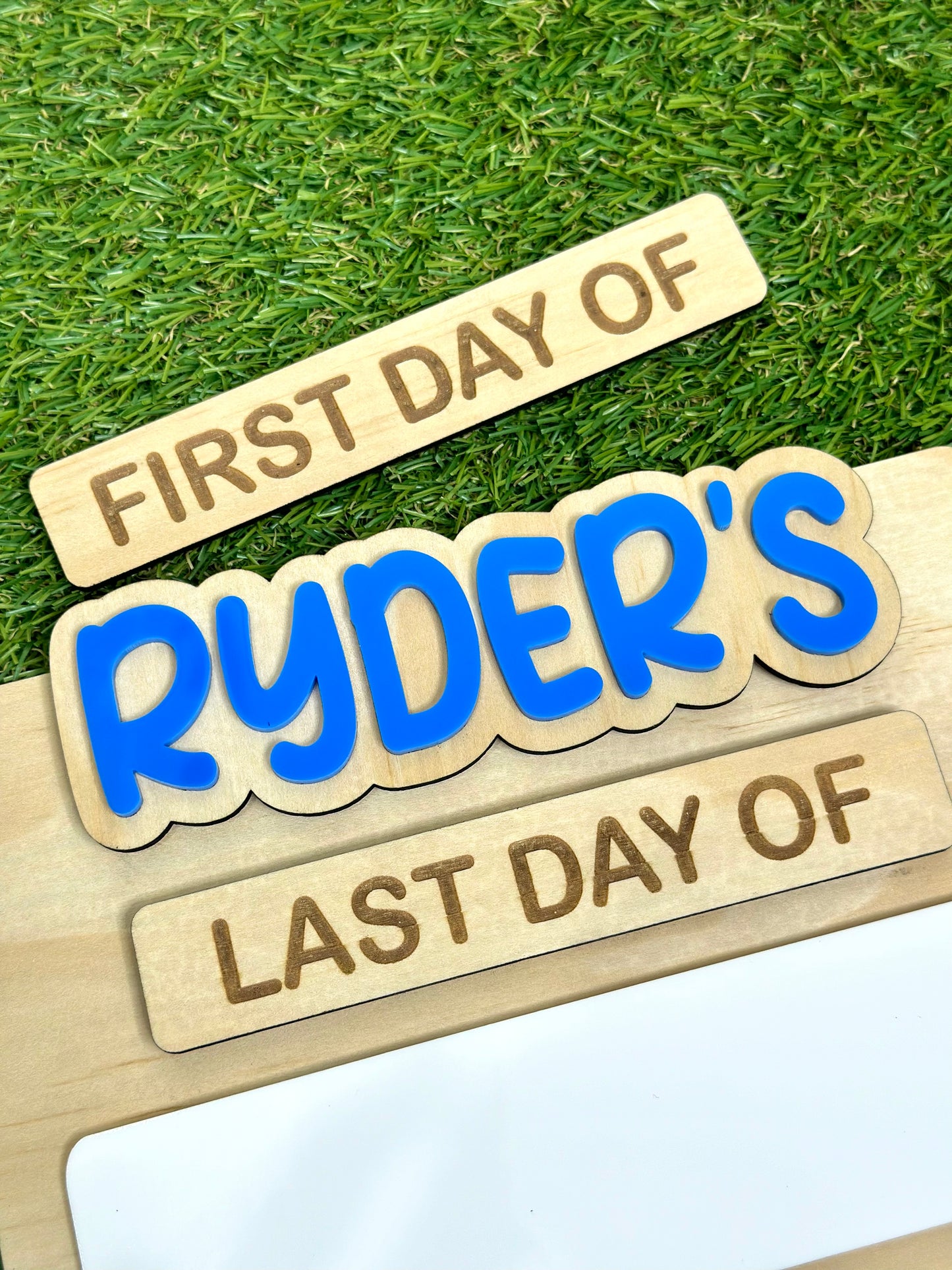 Name ONLY - First/Last Day Boards