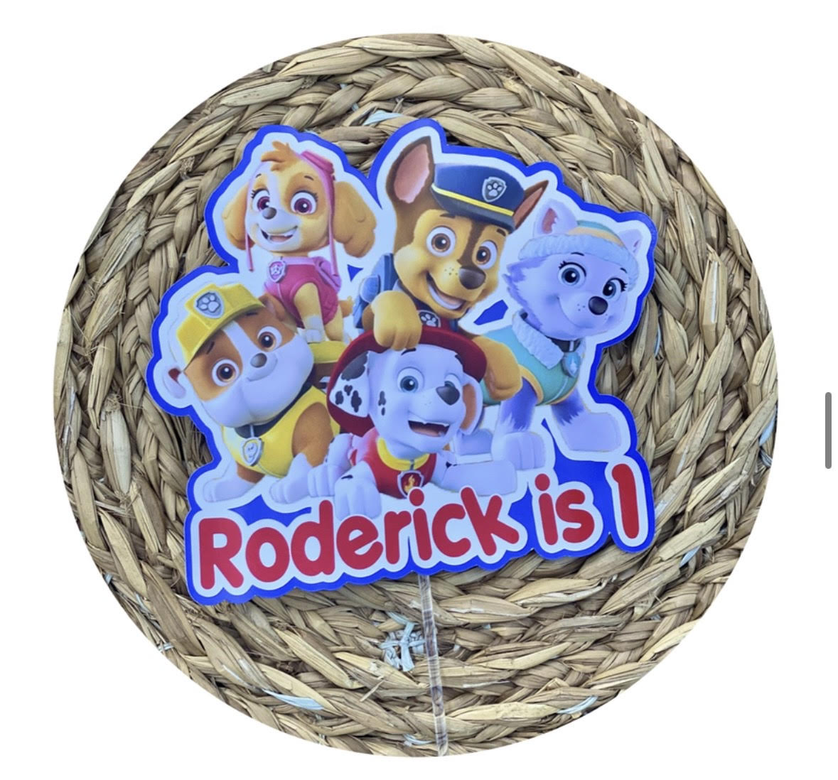 Paw Patrol #2 Personalised Cake Topper