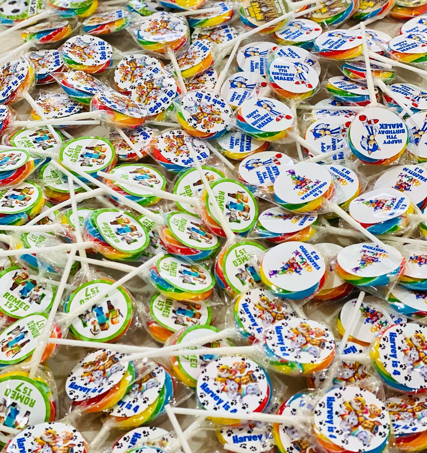 Personalised Lollipops Brisbane Gold Coast Logan Sydney Melbourne