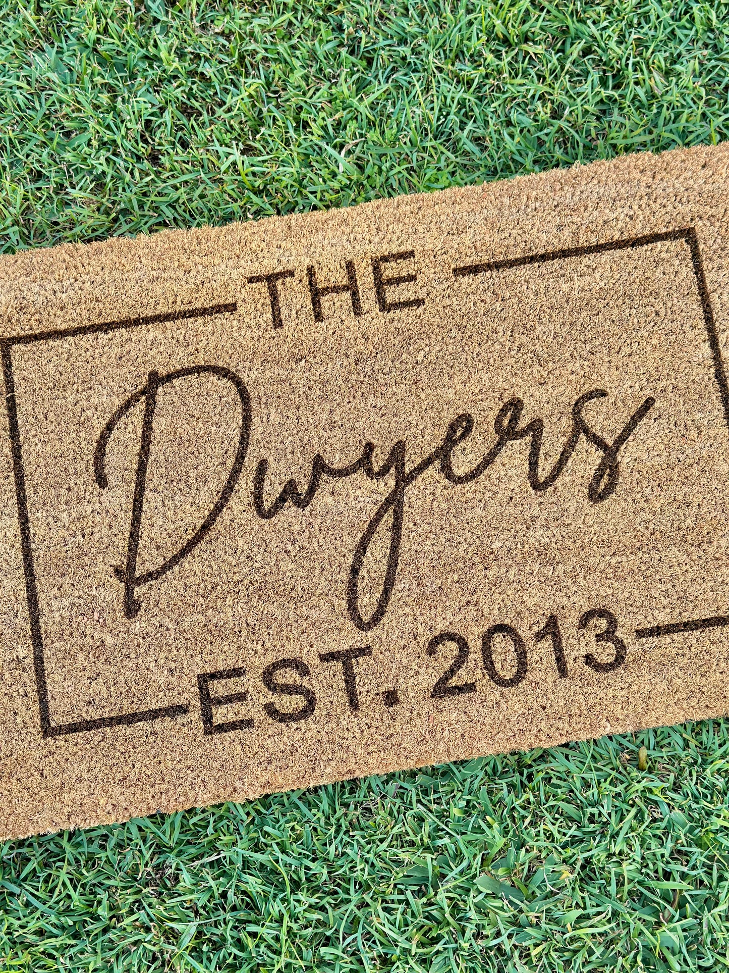 Personalised Welcome Surname Name Door Mat