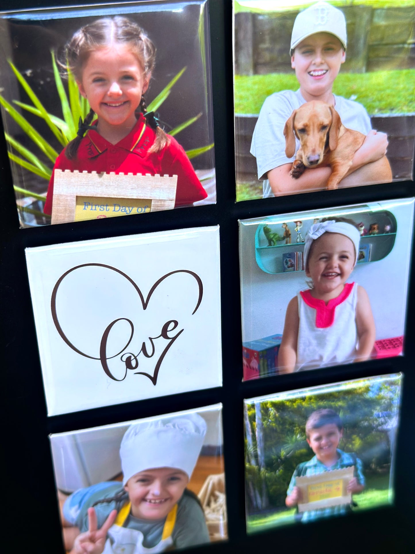Photo Magnets - Set of 6 Love
