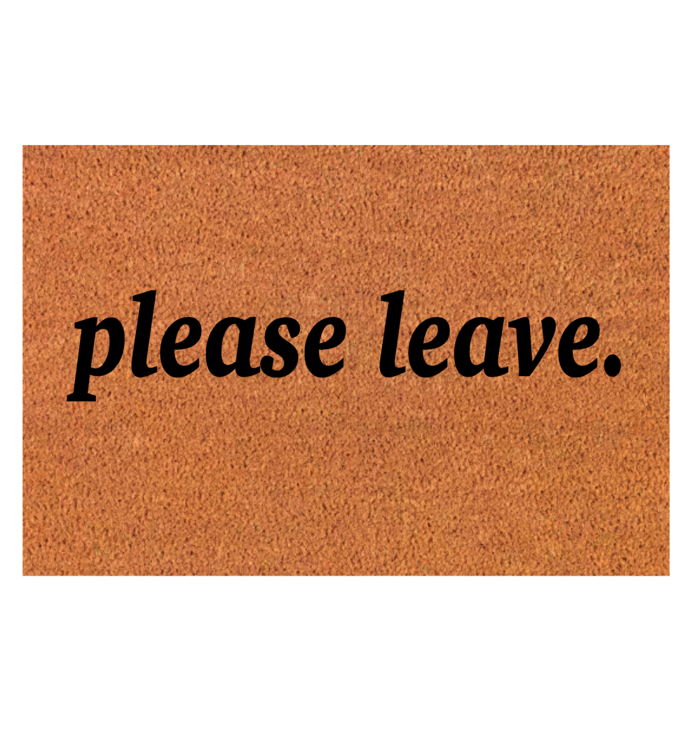 Please Leave Door Mat