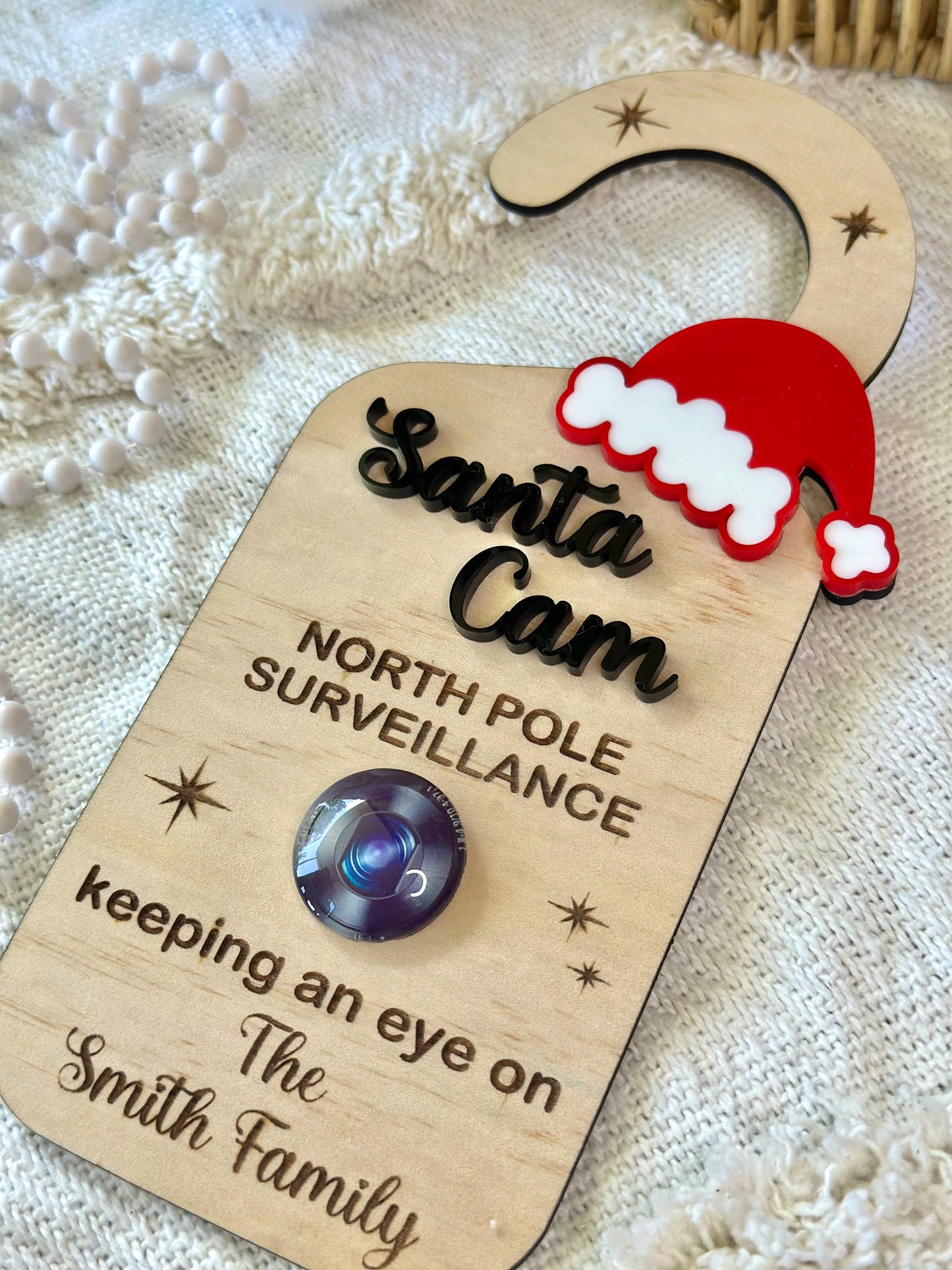 Santa Cam Surveillance Door Hanger
