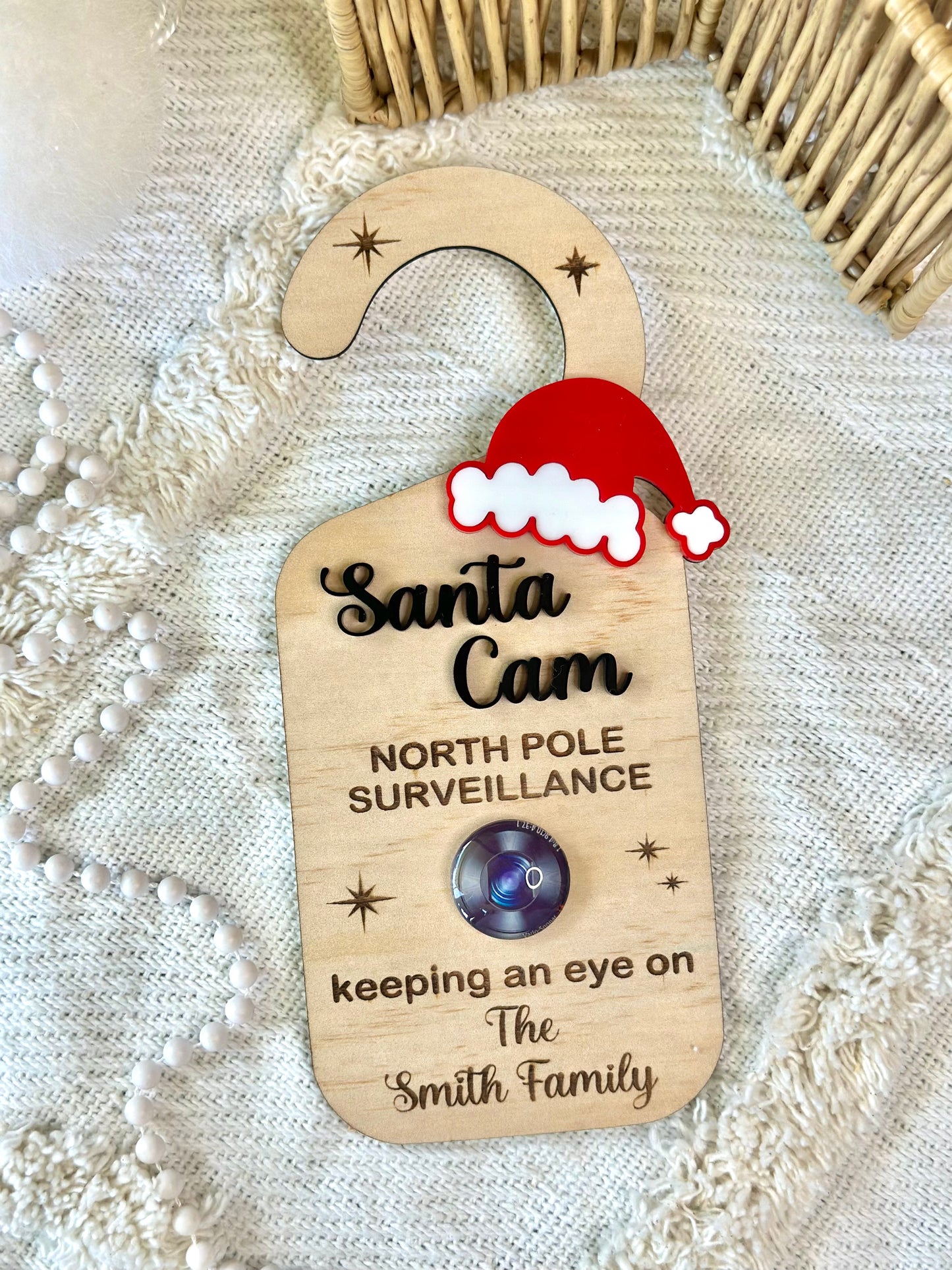 Santa Cam Surveillance Door Hanger
