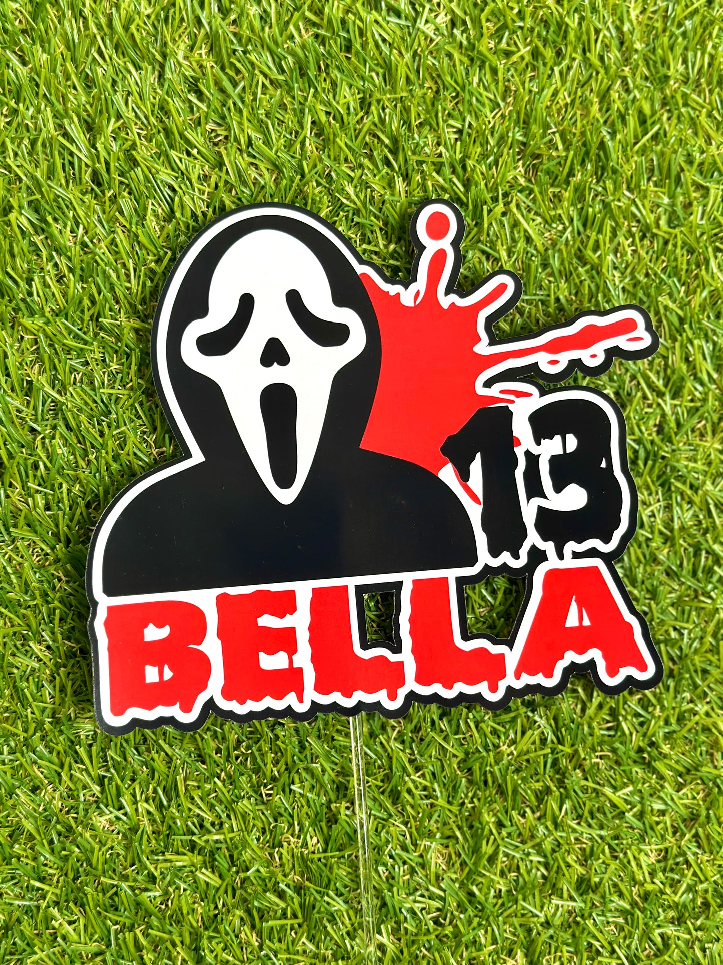 Scream Personalised Cake Topper