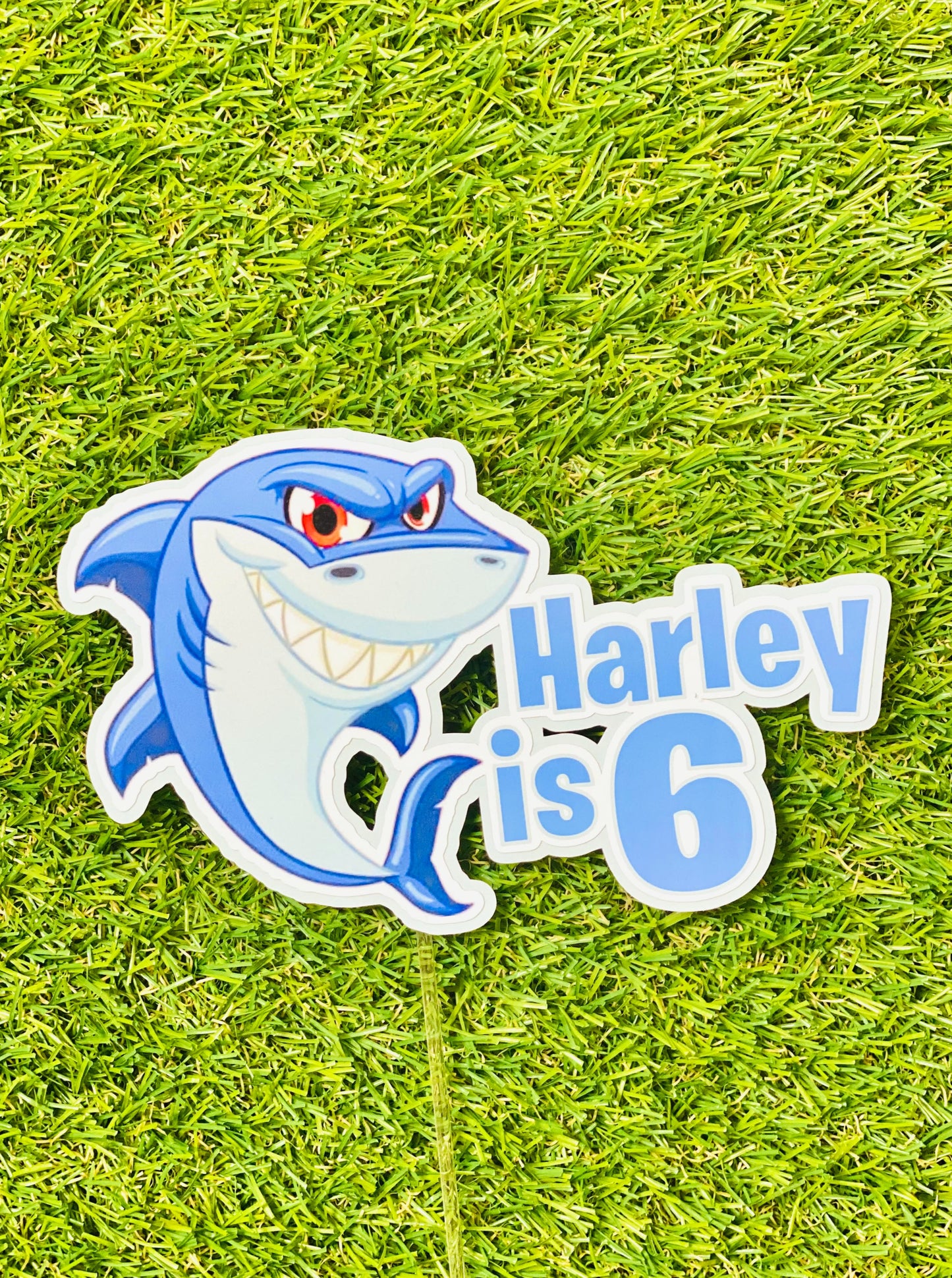 Shark Personalised Cake Topper