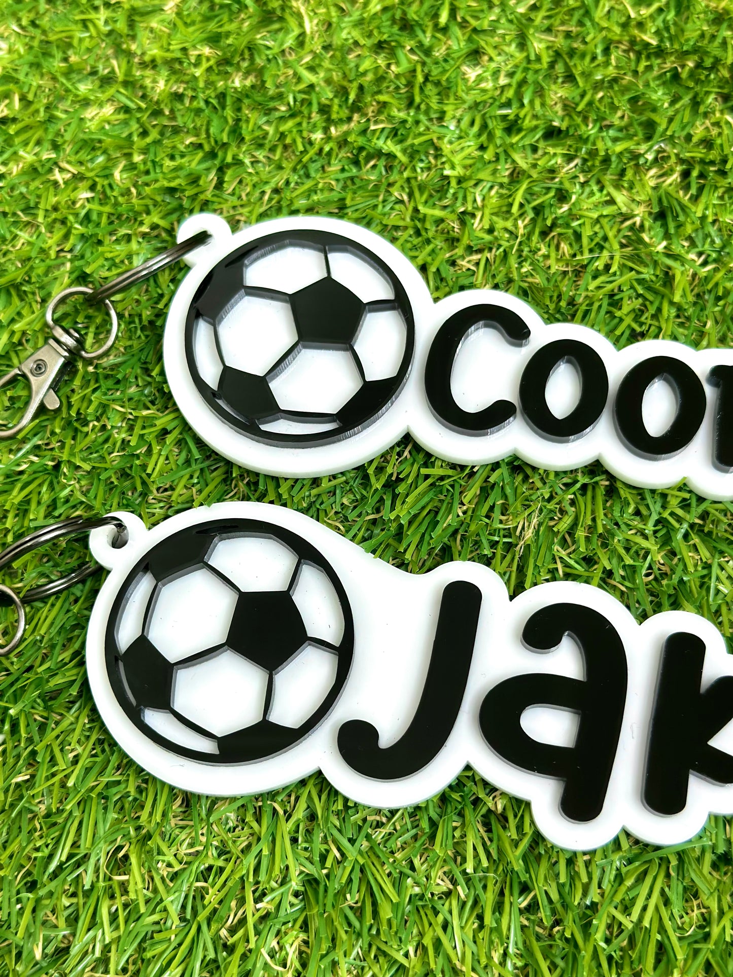 Soccer Personalised Name Keyring
