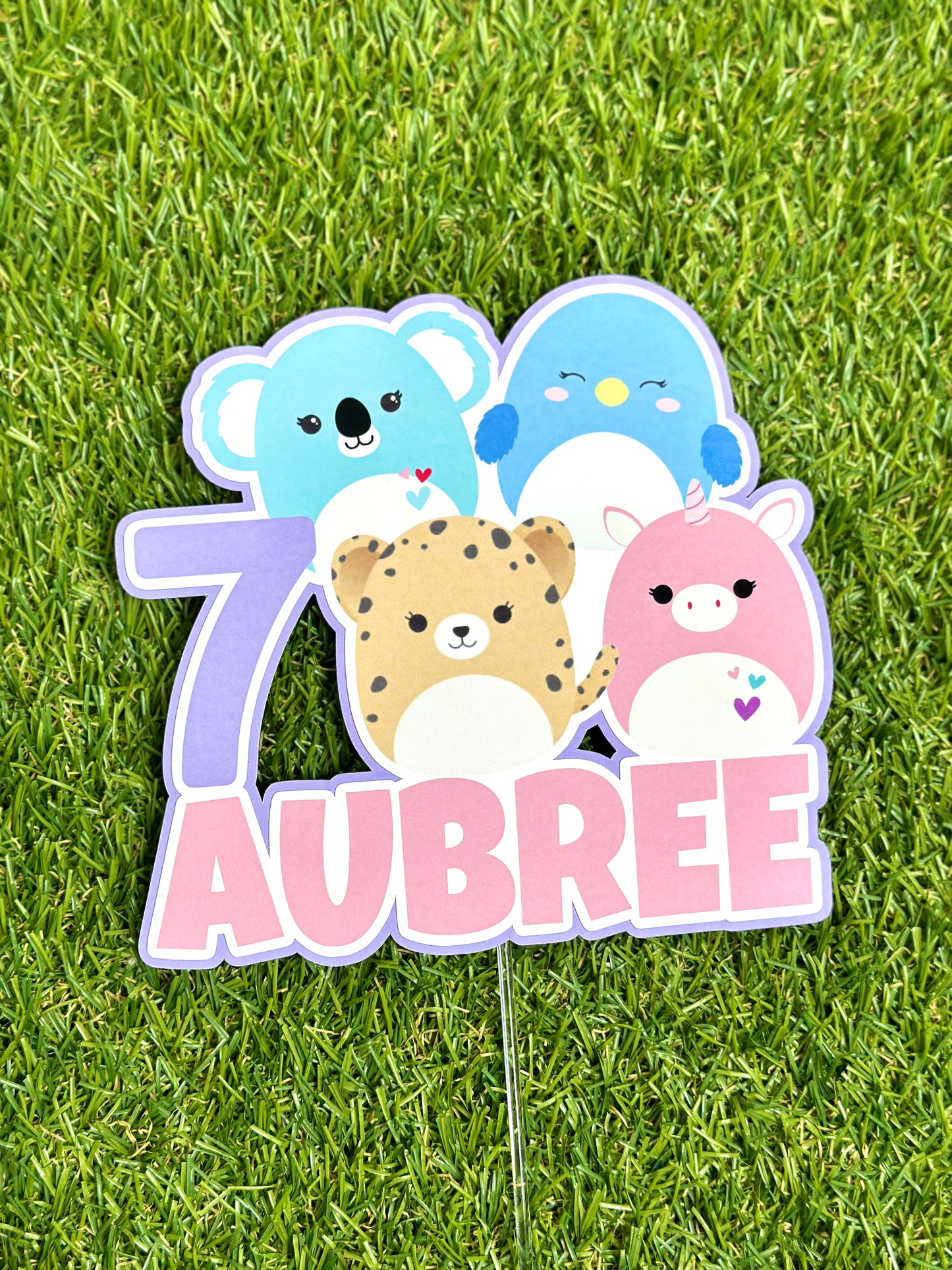 Squishmallows Personalised Cake Topper