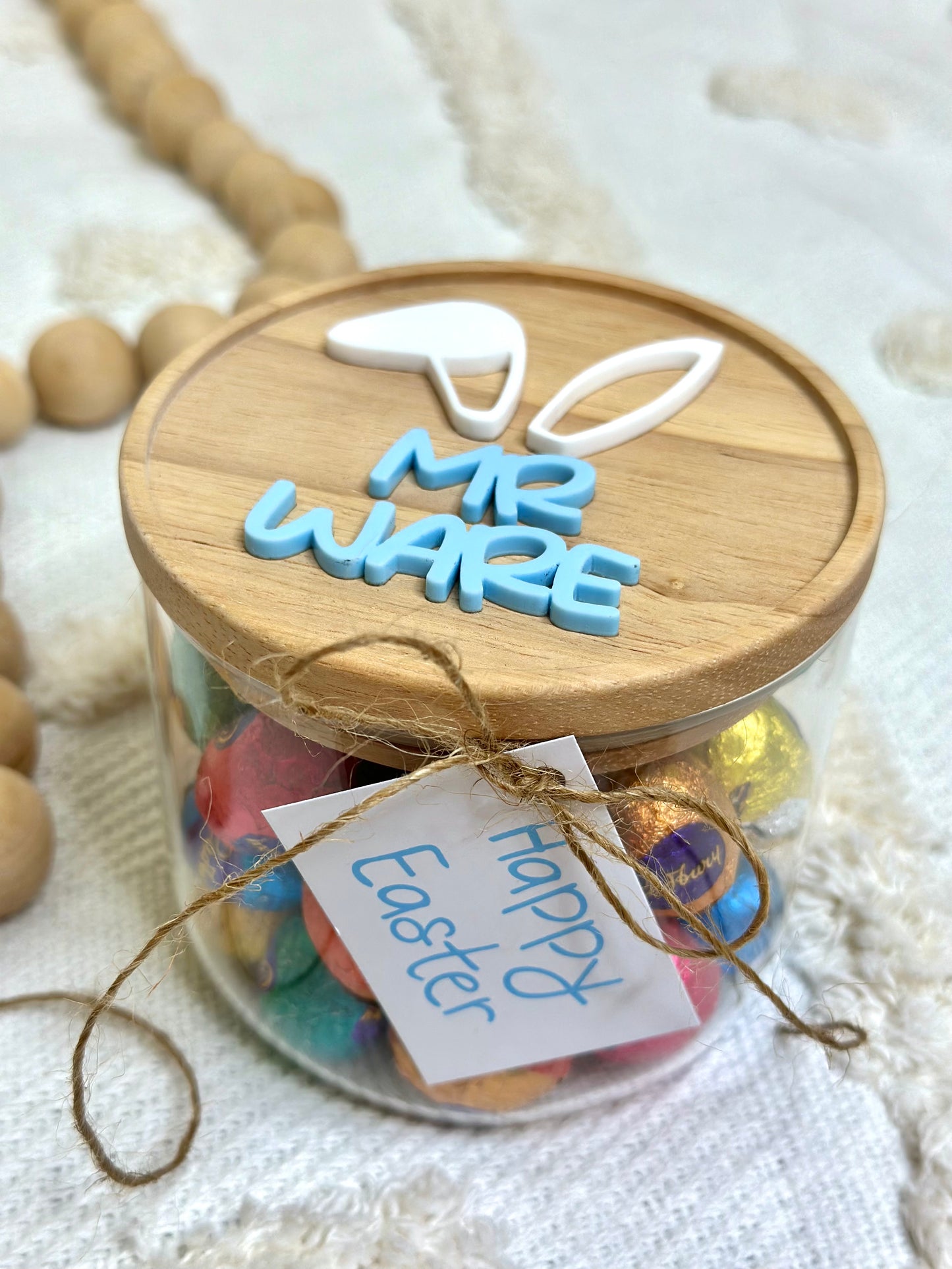 Teacher Easter Personalised Candy Treat Jar Gift