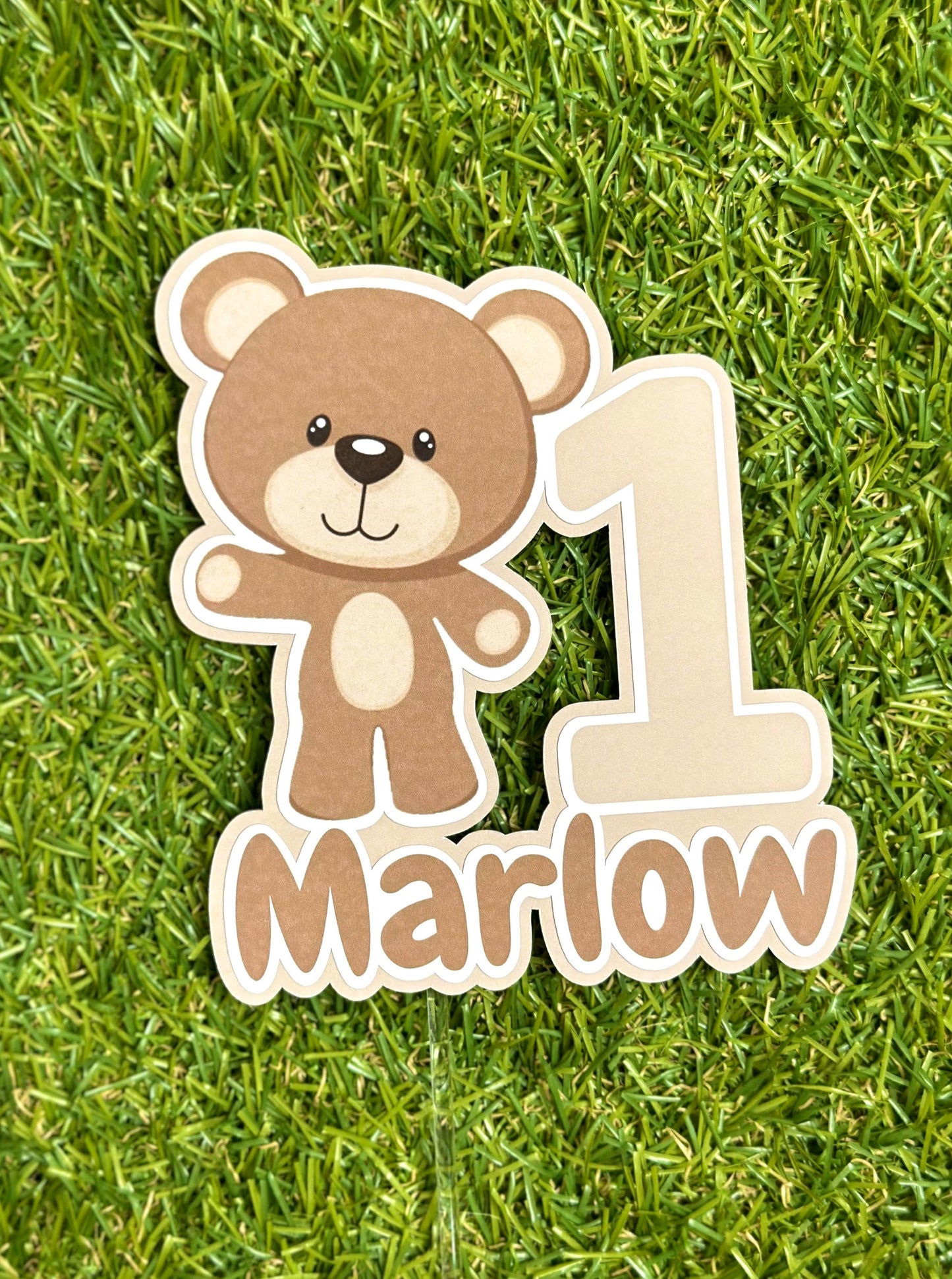 Teddy Bear Personalised Cake Topper