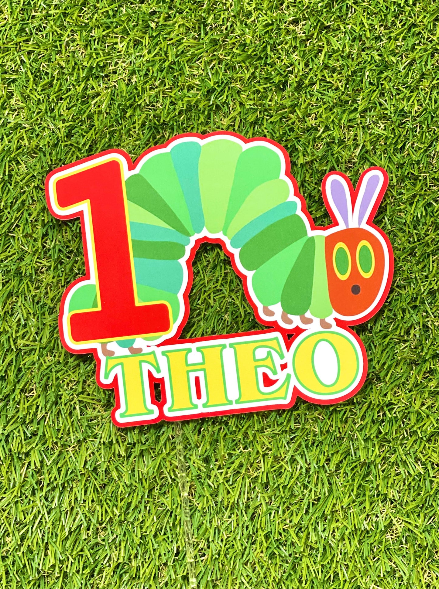 The Very Hungry Caterpillar Personalised Cake Topper
