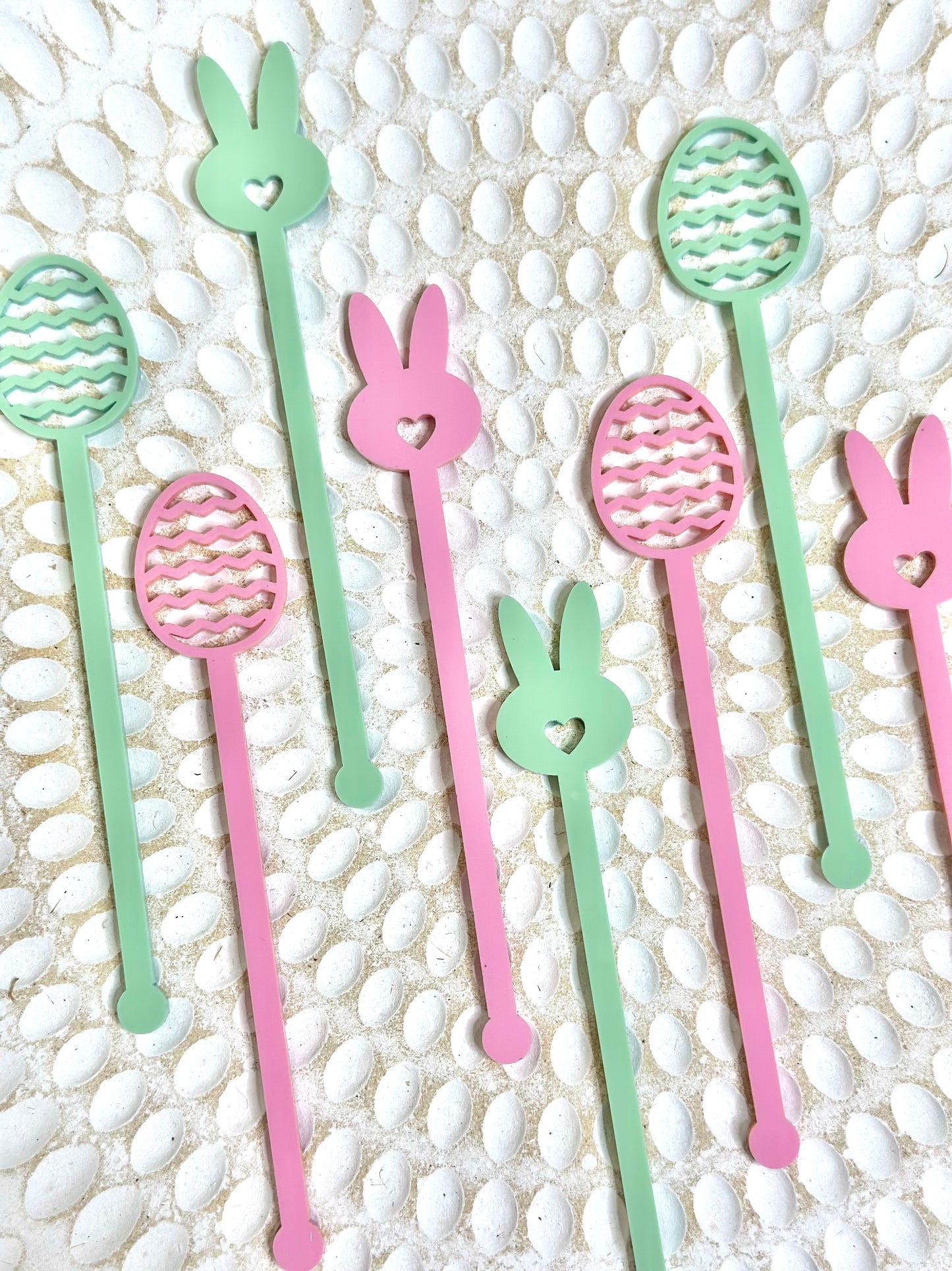 6pk Easter Swizzle Sticks Drink Stirrer