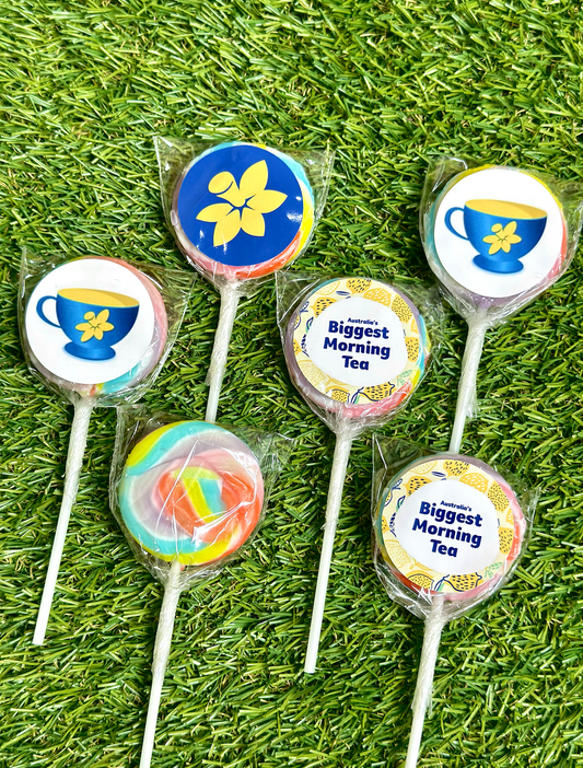 Australia's Biggest Morning Tea Fundraiser Lollipop 10 pack