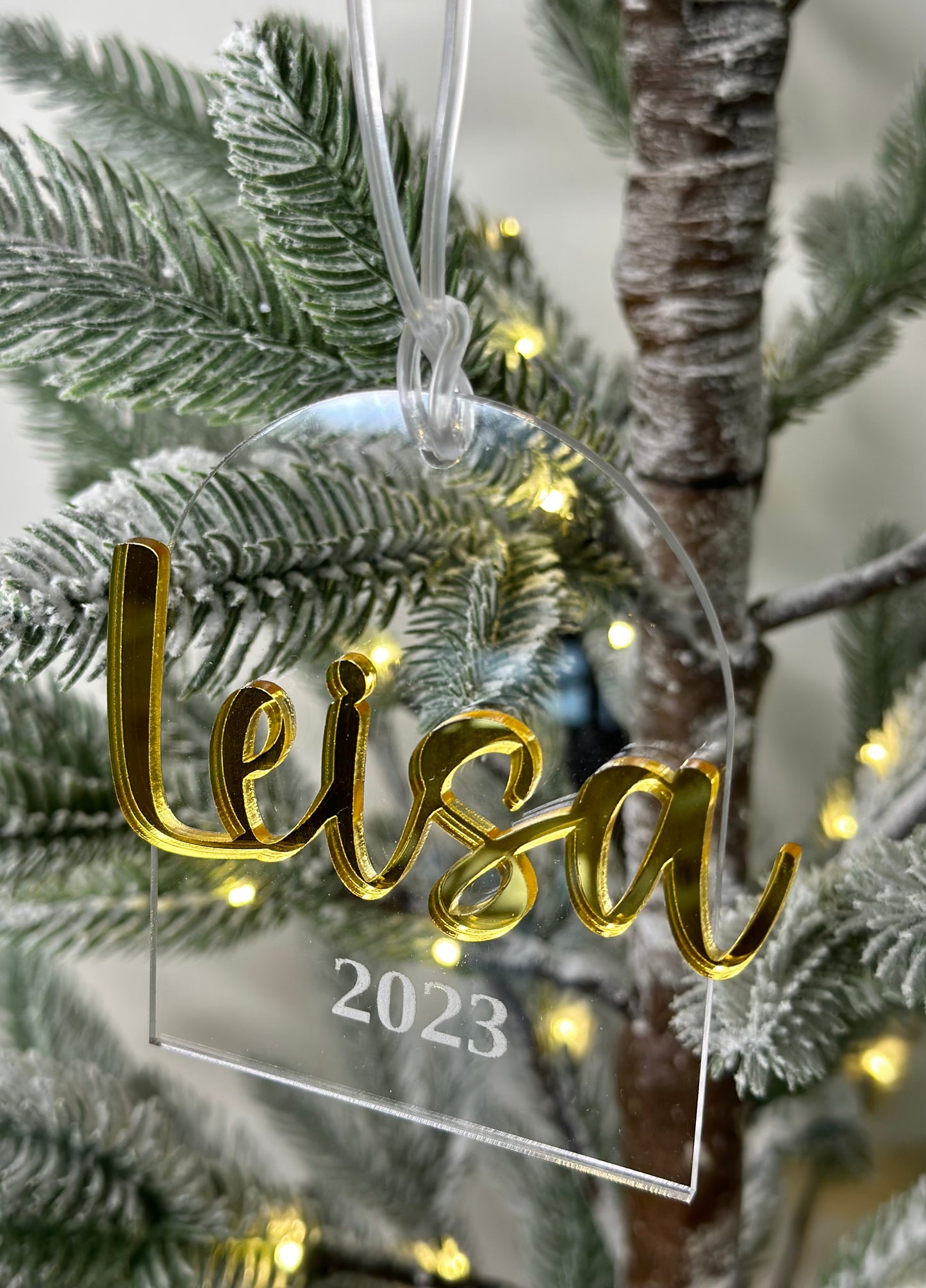 Christmas Arch Letter & Name Acrylic Ornament 2023 Decoration