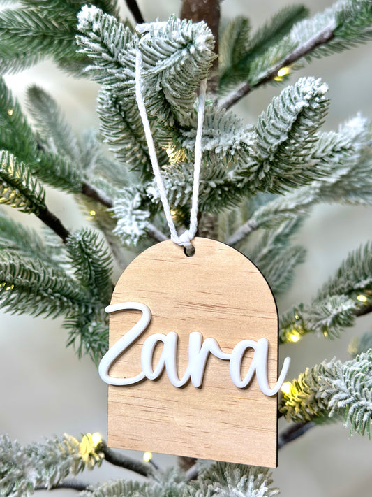 Christmas Arch Letter & Name Ornament Decoration