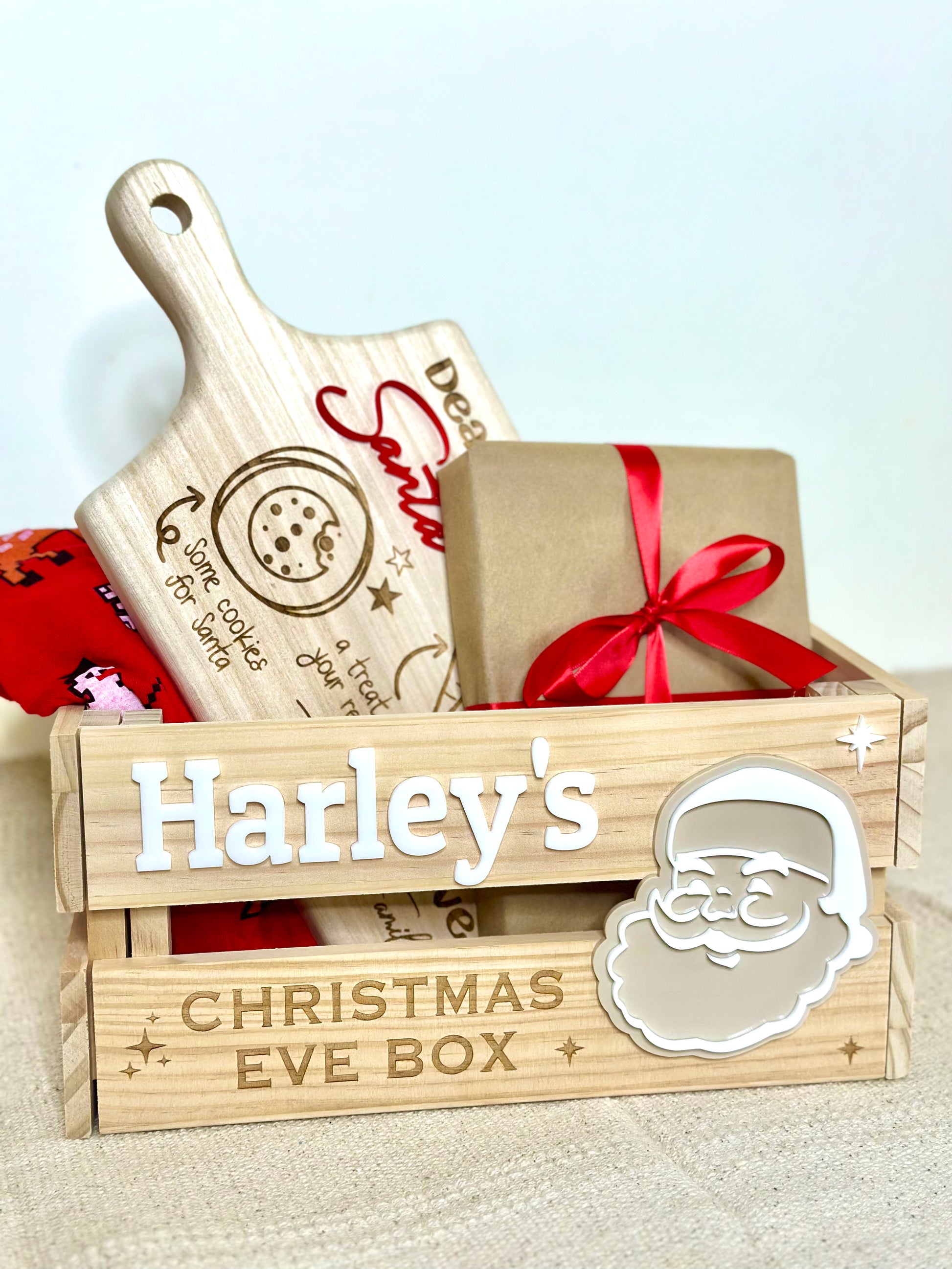 Christmas Eve Personalised Crate - Santa