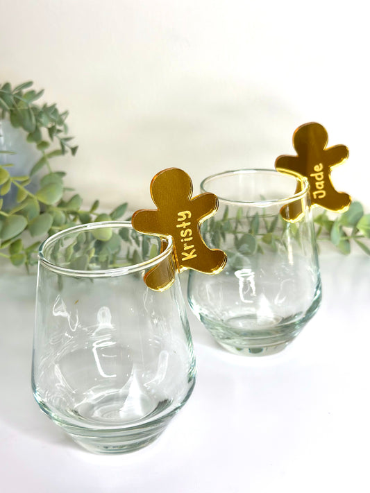 Christmas Gingerbread Man Drink Tag