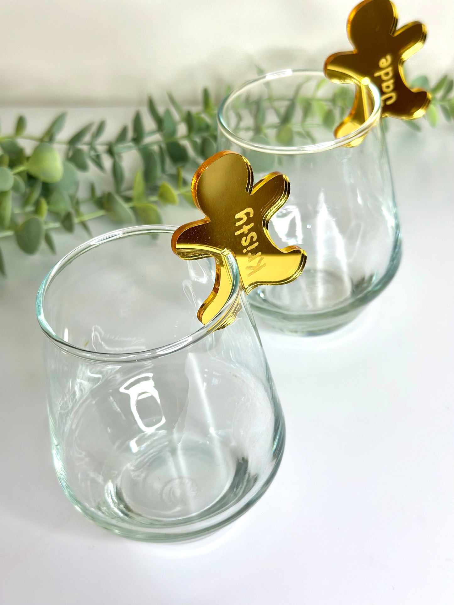 Christmas Gingerbread Man Drink Tag