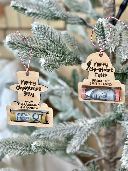 Christmas Money Holder Ornament Gift