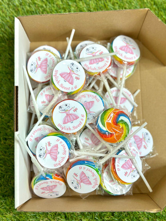 Claris Mouse Personalised Birthday Lollipop 10 pack